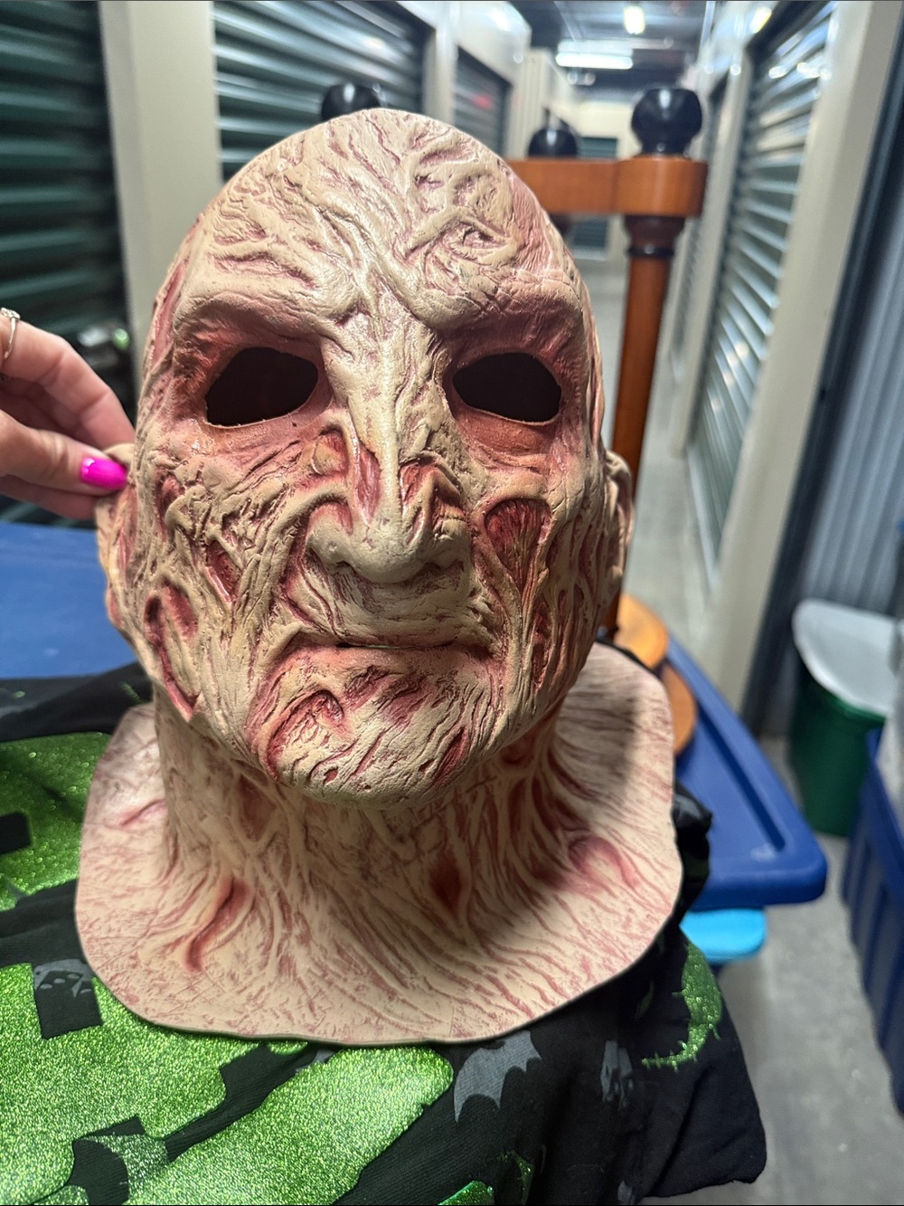 Horror Realistic Textured Flesh Mask - Pale Flesh